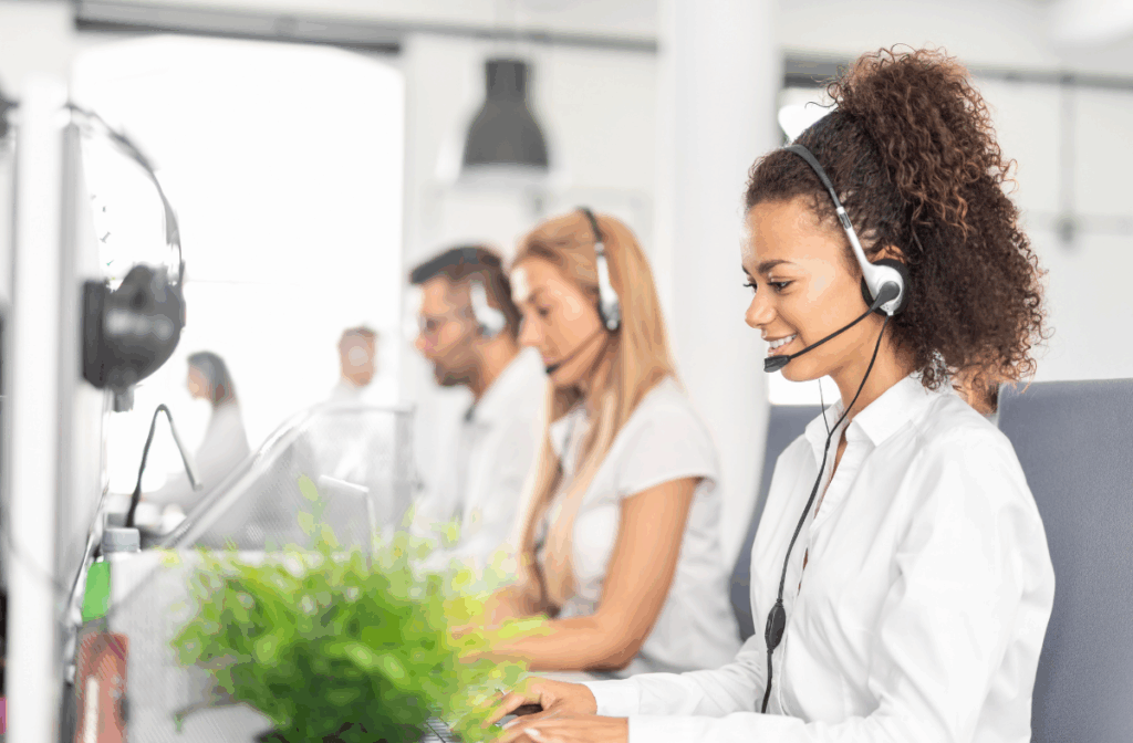 Contact centre staff